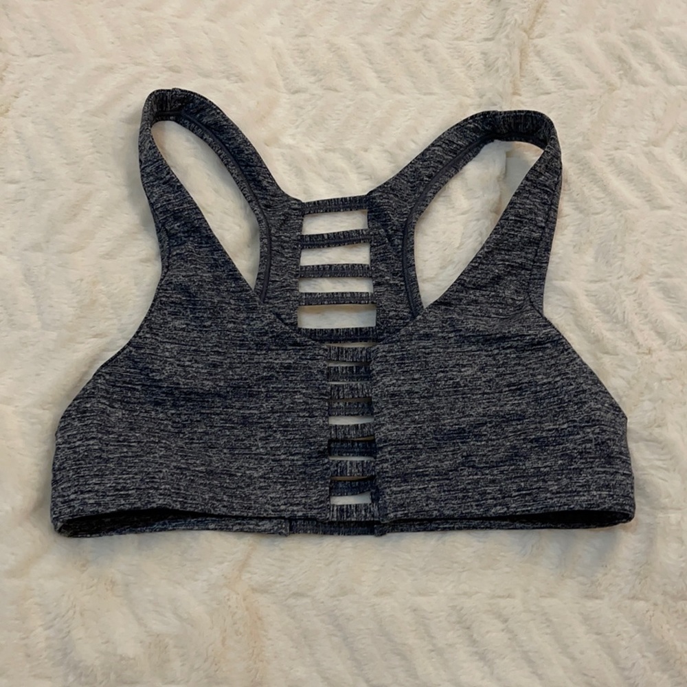 Pink sports bra